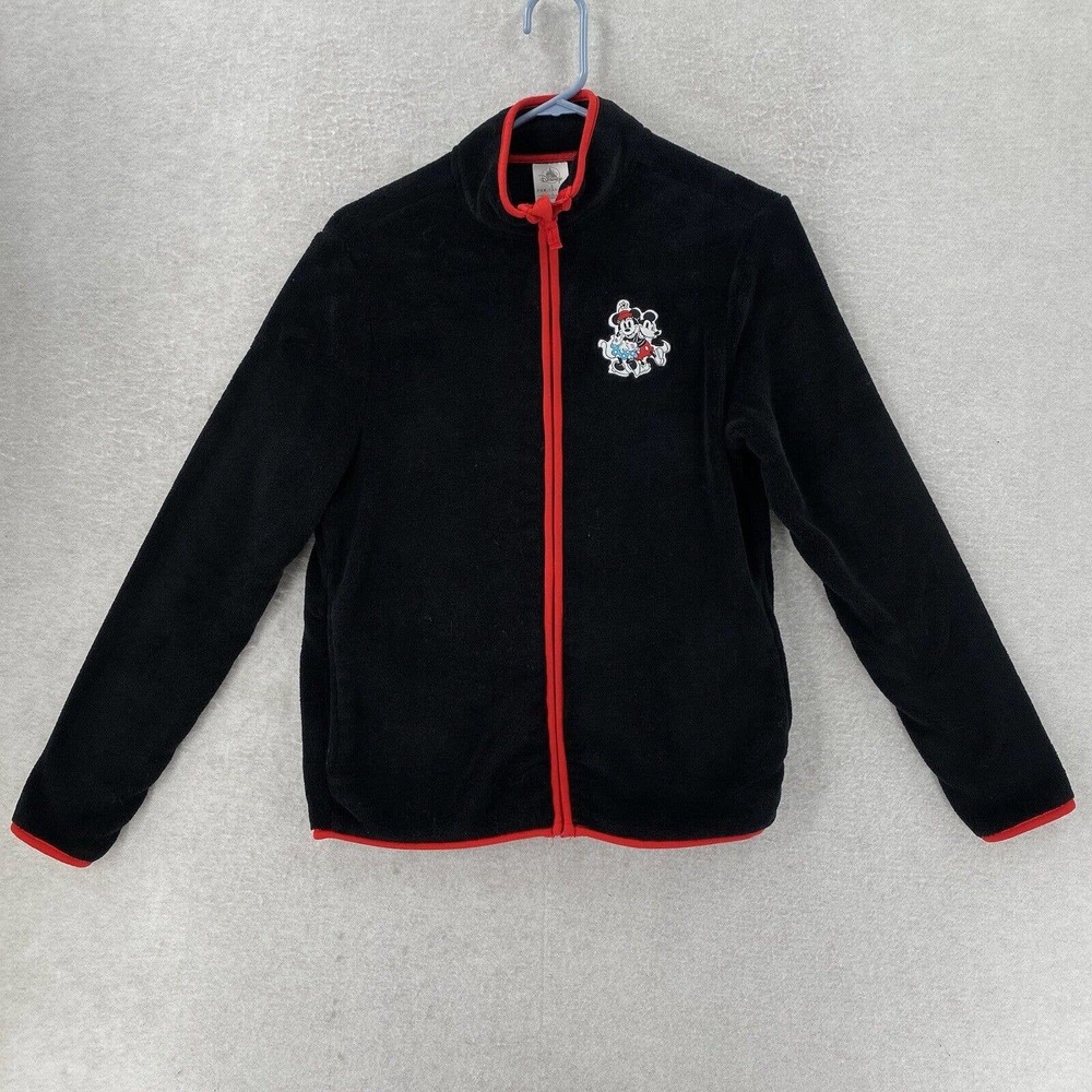 Disney Parks Fleece Jacket Womens SMALL Minnie Mouse Full Zip Soft! Thick Coat